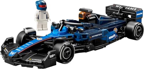 LEGO Speed Champions Williams Racing FW46 F1 Race Car Toy with Driver Minifigure - Building Set for 10+ 17