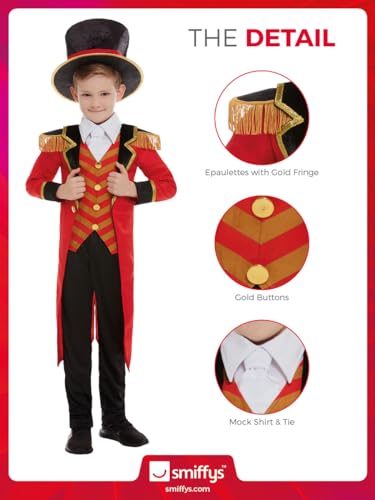 Smiffys Ringmaster Costume - Small/Age 4-6 Years (51021S)