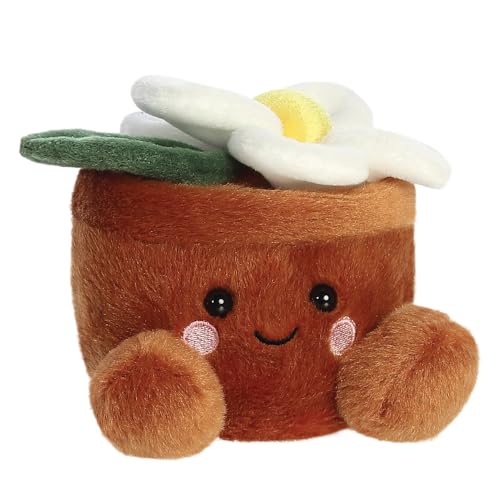 Aurora Palm Pals Junie Daisy 5In Soft Toy - Brown & White Plush for Babies & Kids 6