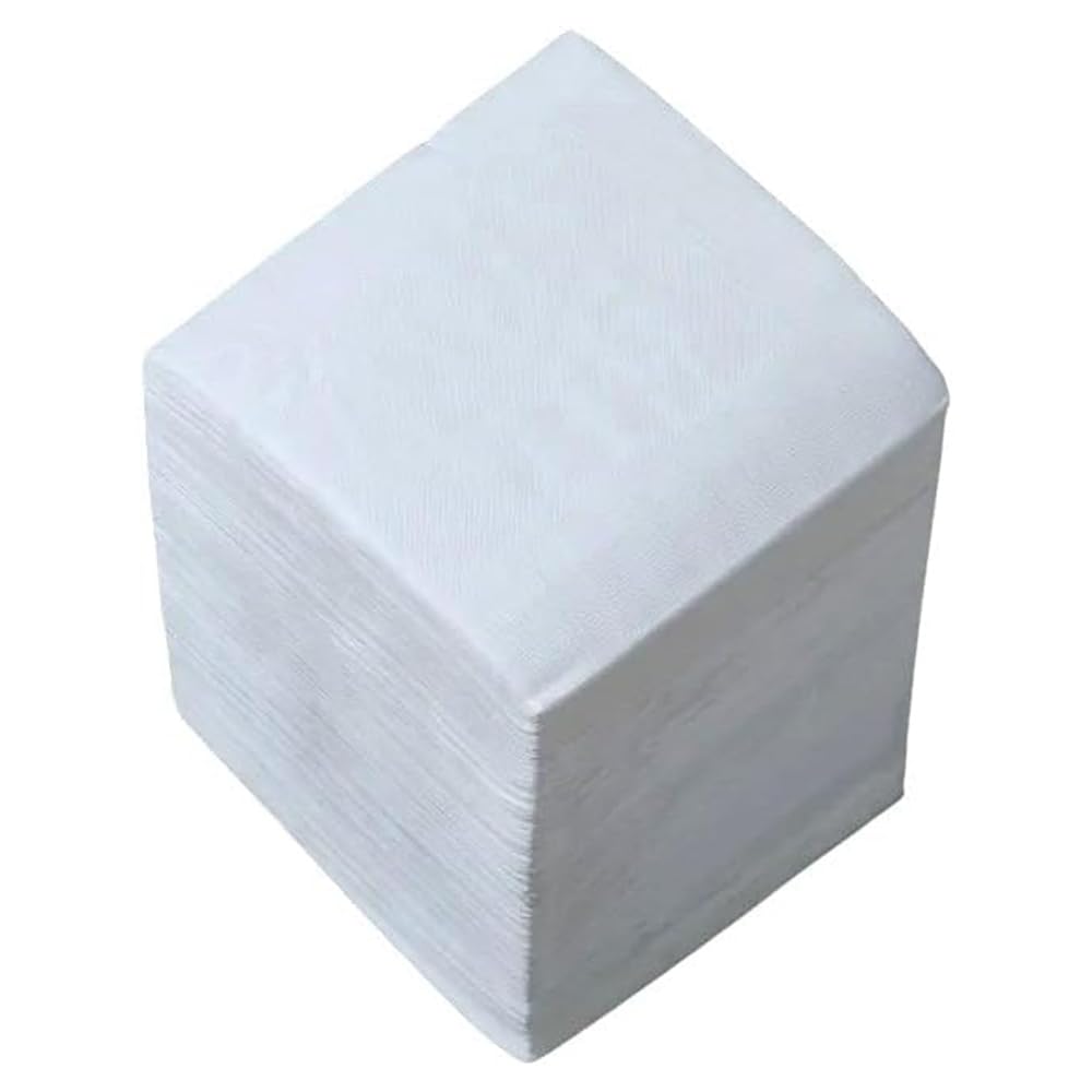 1ABOVE 100er-Pack weiße Papierservietten 30 x 30 cm, 1-lagig, weich und saugfähig