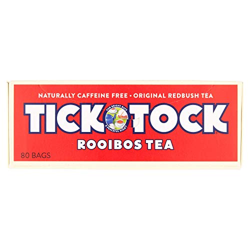 Tick ​​Tock Rooibos Tee, 80 Teebeutel - Natürlich koffeinfreier Rotbuschtee