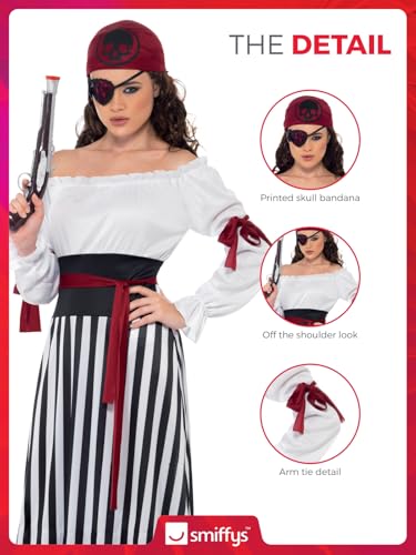 Smiffys Pirate Lady Costume - Adult Women Size 8-10 (20803S)