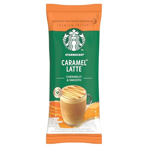 STARBUCKS Caramel Latte Premium Mix Instant Coffee - 60 Sachets (12 x 5)