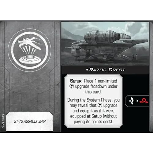 Atomic Mass Games Star Wars X-Wing 2.0 ST-70 Razor Crest Assault Ship Expansion (ATOSWZ90)