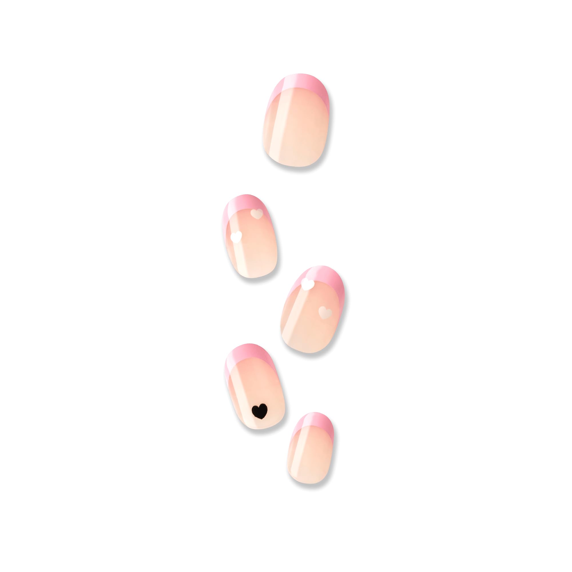 KISS imPRESS Modern French Press-On Nails - Pink Tips, Short Oval, No Glue Needed 6