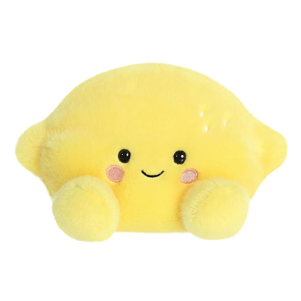 AURORA Palm Pals Yuzu Lemon Soft Toy, 13cm Plush, Yellow 1