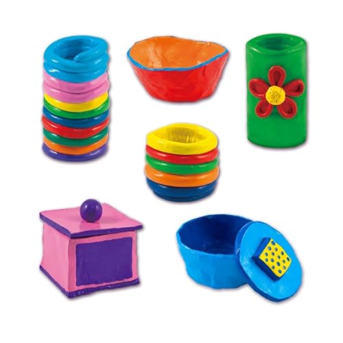 Galt First Pottery - Air Dry Clay Painting & Pottery Set for Kids Ages 6+ | Includes Ceramic Paints & Tools 3