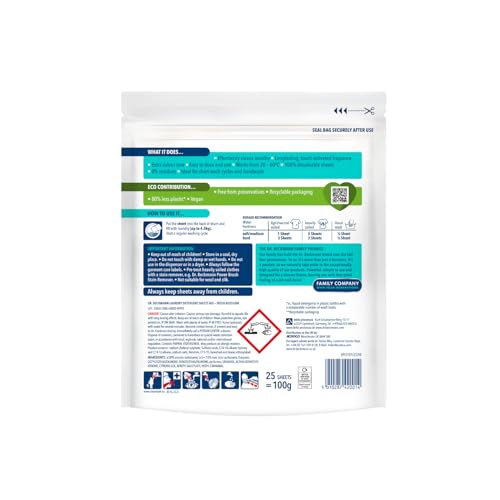 Dr. Beckmann - MAGIC LEAVES BIO Laundry Detergent Sheets (25 Sheets)