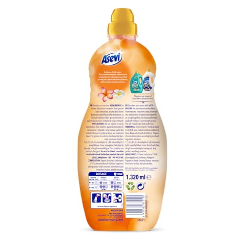 Asevi - Sensations Energy Concentrated Liquid Fabric Softener (1 L) 8