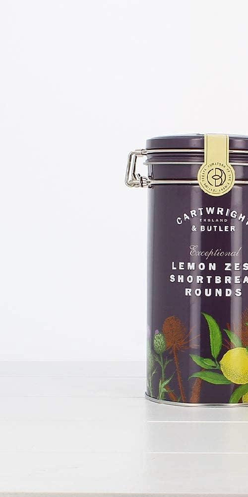 Cartwright &amp; Butler - Zitronenschale Shortbread Rounds Dose mit Clipdeckel 3