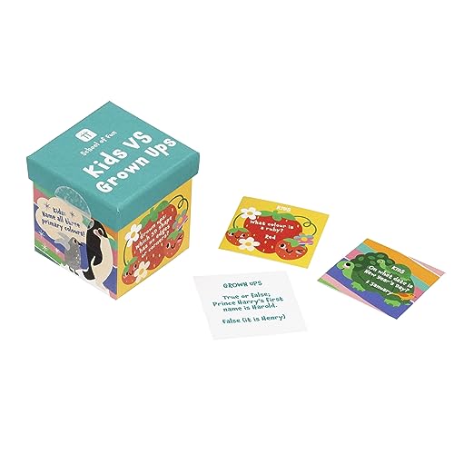 Talking Tables Kids vs Grown Ups Trivia Travel Game | 120 Quiz Cards for Family Fun 3