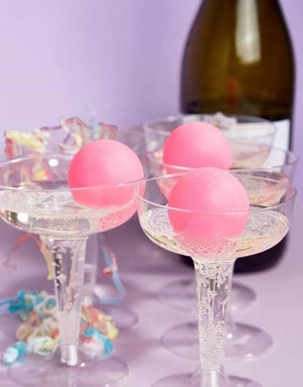 Talking Tables Prosecco Pong Drinking Game | Adult Party Game | Includes 12 Glasses & 3 Pink Balls 2