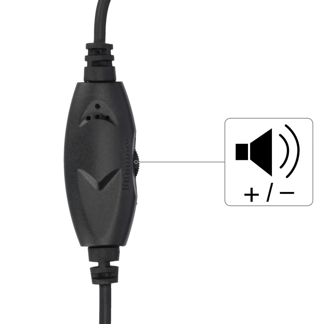 Hama Essential HS 300 Wired On-Ear Stereo Gaming Headset with Microphone | Black | Plastic 5