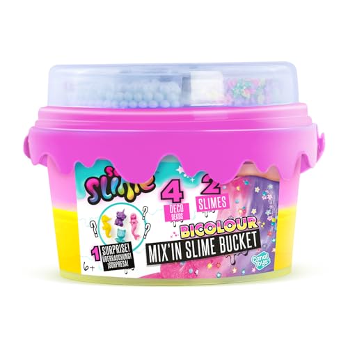 Mix'in Slime Bucket – 400 g sensorischer Schleim mit Überraschungsfigur und Dekorationen 7