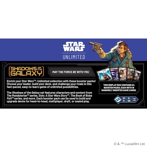 Fantasy Flight Games Star Wars: Unbegrenztes Booster-Display „Shadows of the Galaxy“ 6