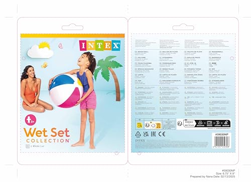 Intex 59030EP 24 Zoll glänzender Strandball – Spielen im Freien für Kinder ab 3 Jahren 8