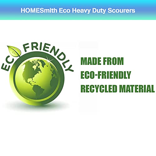 HomeSmith Stainless Steel Scourers – Pack of 6, Heavy Duty Cleaning Pads (HS-130)