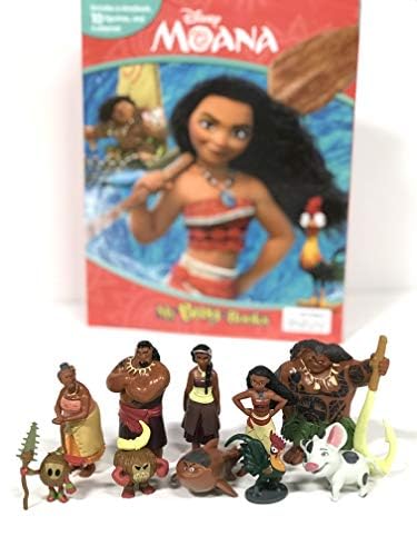 Disney Princess Phidal Moana My Busy Book | Board Book | 10 Figurines & Playmat 6