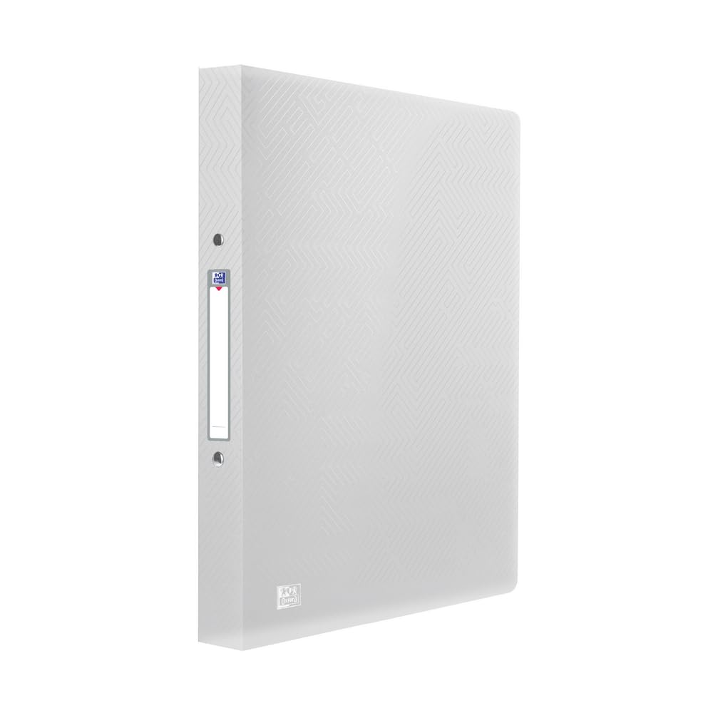 Oxford A4 Flexible O-Ring Binder - 25mm Capacity, Translucent Clear Finish | Polypropylene 7