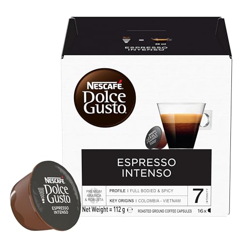 NESCAFE Dolce Gusto Espresso Intenso Coffee Pods - 48 Capsules (3 Boxes of 16) 6