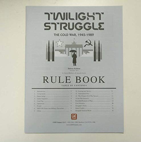 GMT Games Twilight Struggle: The Cold War 1945–1989 Deluxe Edition Board Game 9