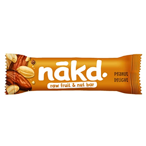 Nakd Peanut Delight Natural Fruit & Nut Bars - Vegan, Gluten Free, No Added Sugar - 35g x 18 Bars 5