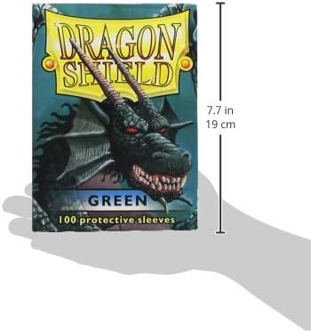Dragon Shield Box mit 100 hochwertigen Sammelkartenhüllen – Grün