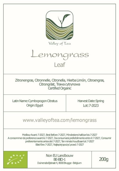Lemon Grass Organic Herbal Tea - Lemony Sweetness - Lemongrass from Asia