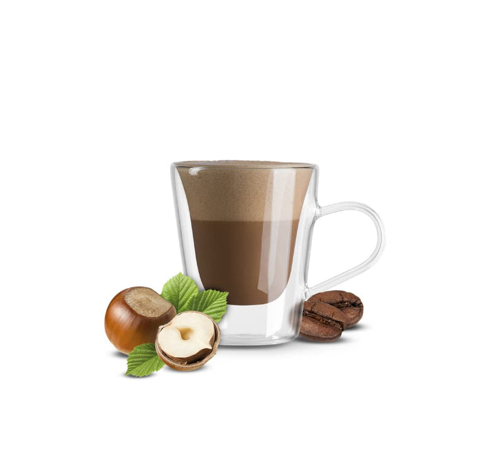 Caffè Borbone Hazelnut Sticks, 80 Sticks (8 x 10) - Instant Hazelnut Cappuccino for Pod Systems