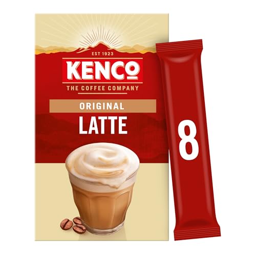 Kenco - Latte Instant Coffee Sachets (Pack of 5, 40 Sachets, 652g)