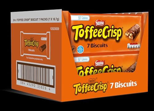 Toffee Crisp Chocolate Biscuit Bar Multipack (7 x 18.7g)