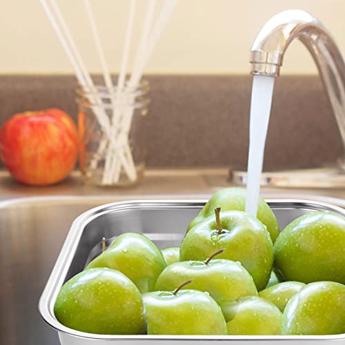 ASelected - Stainless Steel Washing Up Bowl 10L Rectangular Sink Basin