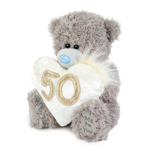Me To You Bear Tatty Teddy 50th Birthday Plush Bear | 15cm High | Grey 4
