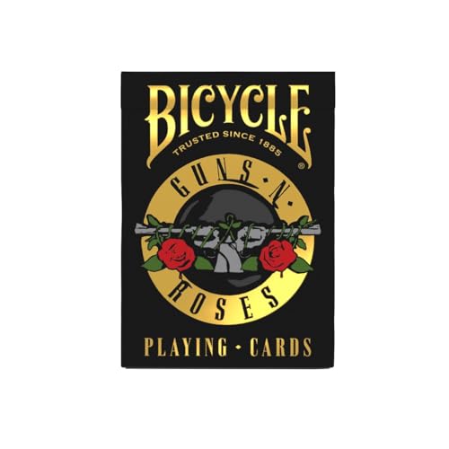 Bicycle Guns N' Roses Playing Cards Yellow Tuck Case with Air Cushion Finish 2