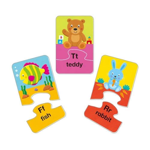 Galt Toys Alphabet Puzzles - 26 Two-Piece Educational Jigsaw Puzzles for Kids 3+
