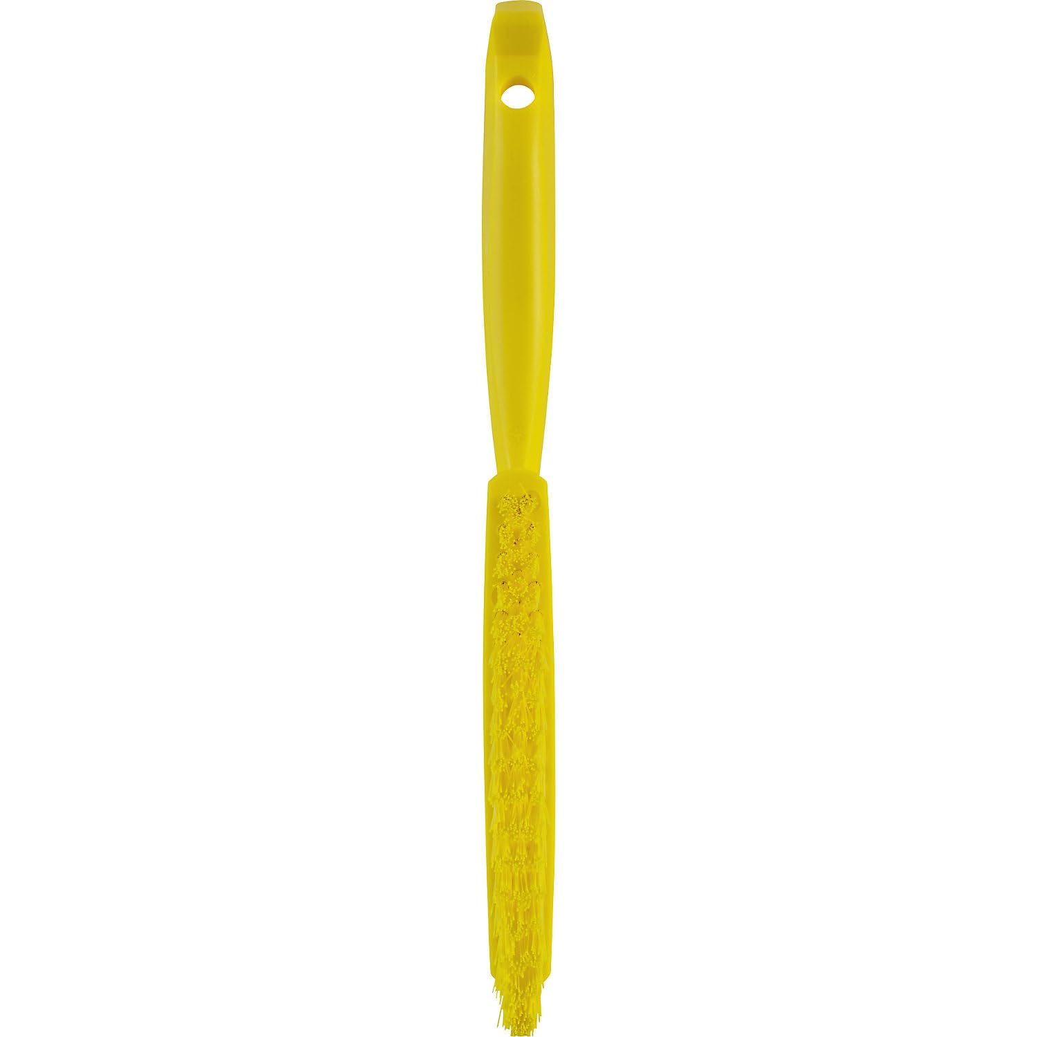 Vikan Hand Brush - Narrow Design for Tight Spaces | Yellow Polypropylene 1