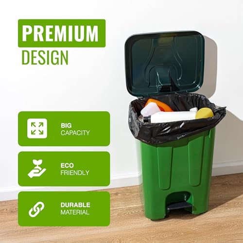 EcoBag Extra Strong Heavy Duty Refuse Sacks - 50 Pack, 70L, Recyclable Bin Bags