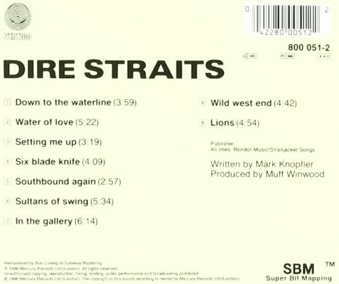 Dire Straits - Dire Straits Audio CD 2