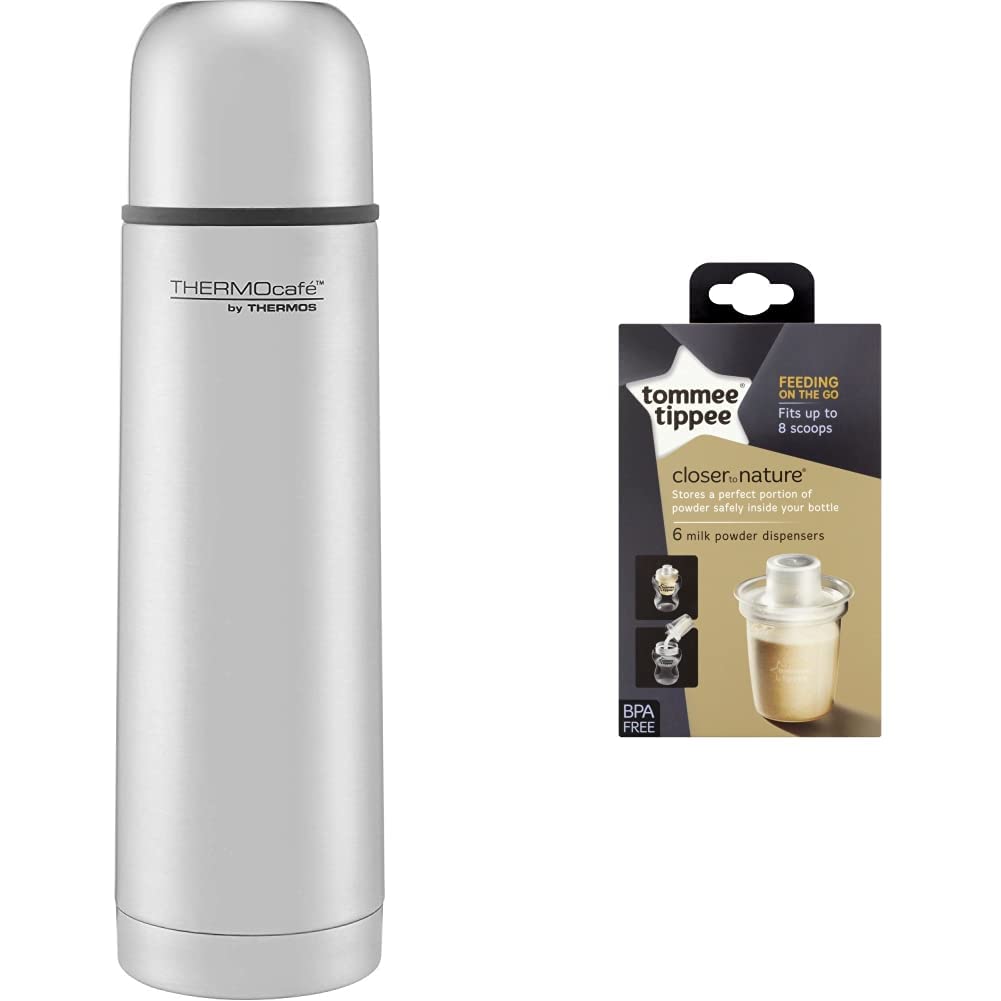 Thermos Stainless Steel Flask, 1.0 L - Double Wall Vacuum Insulated Thermos 1