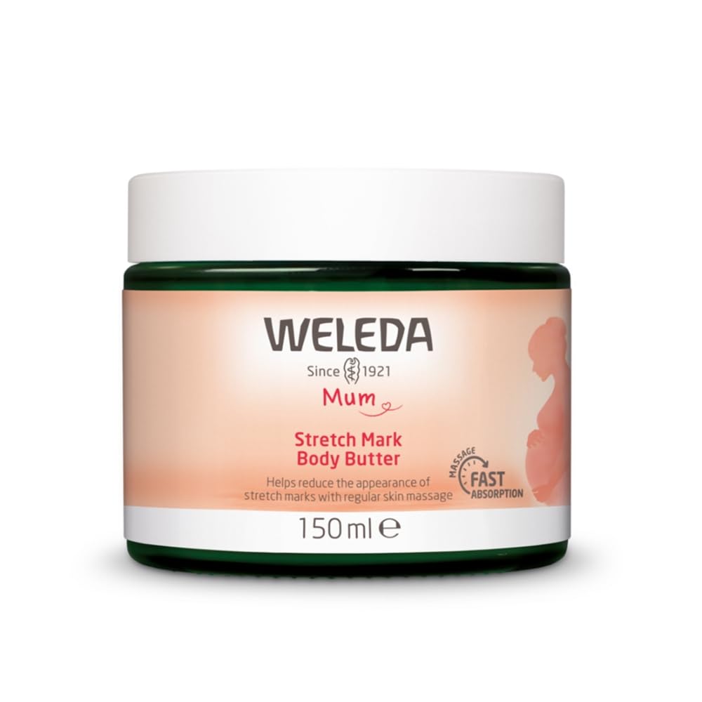 WELEDA Organic Mama Pregnancy Body Butter - Prevents & Reduces Stretch Marks, Improves Elasticity | 150 ml