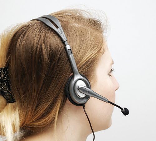 Logitech H111 Wired Stereo Headset with Noise-Cancelling Microphone and 3.5 mm Jack for PC, Mac, Laptop, Smartphone, Tablet - Black