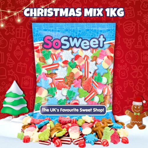 SoSweet Christmas Sweet Mix – 1kg Festive Assorted Sweets for Sharing, Gifting & Stocking Fillers 4
