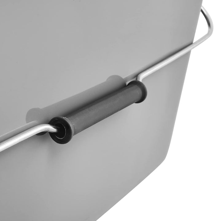 keeper - Bent Cleaning Bucket 13L Rectangular Polypropylene with Metal Handle