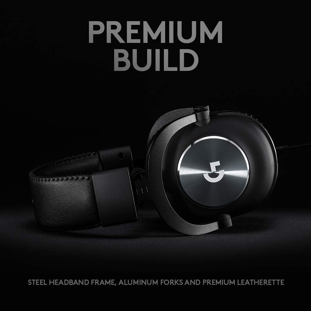 Logitech G PRO X Gaming Headset - Blue VO!CE Mic, DTS Headphone:X 7.1, PRO-G Drivers for PC/PS4/Xbox/Switch - Black 6