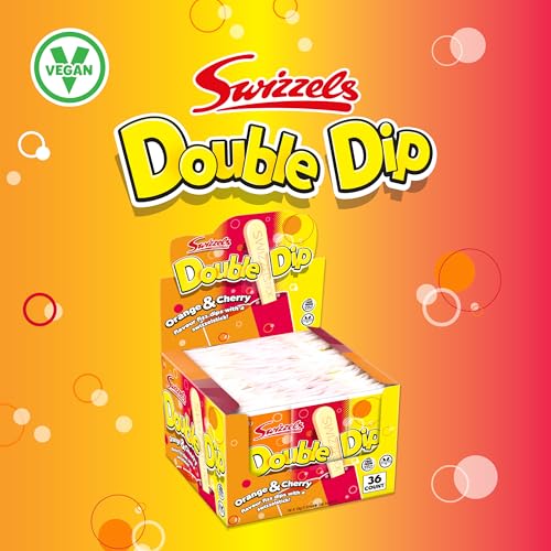 Swizzels Orange and Cherry Double Dip Sherbet Sweets - 36 Sachets (Fizzy Sherbet Dip, No Artificial Colours, Made in UK) 8