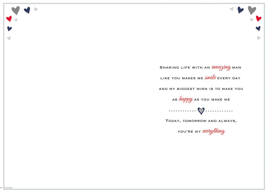 Piccadilly Greetings Sentimental Birthday Card for Man in My Life | 9 x 6 inches 2