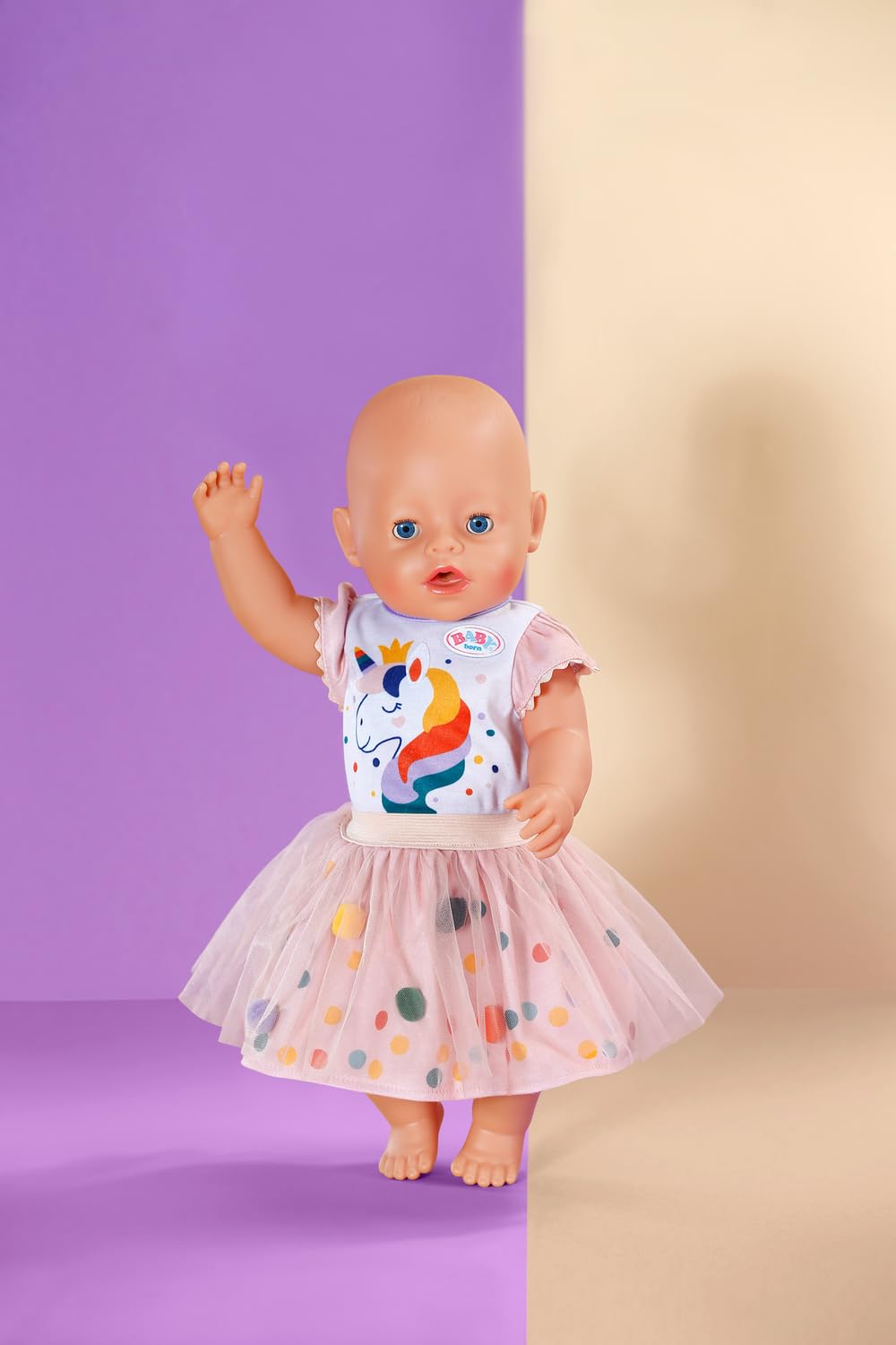 BABY born Unicorn Tutu Dress - 2-Piece Outfit for 43cm Dolls 2