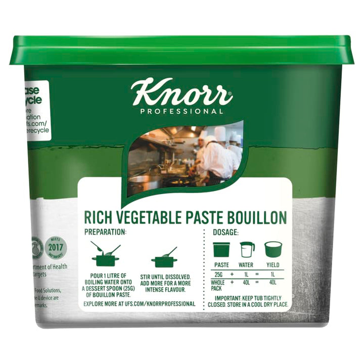 Knorr Gluten Free Rich Vegetable Paste Bouillon, 1kg