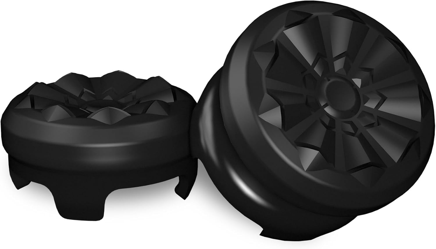 KontrolFreek FPS Freek Galaxy Black Performance Thumbsticks for PS4 & PS5 | Dual-Height Set 2