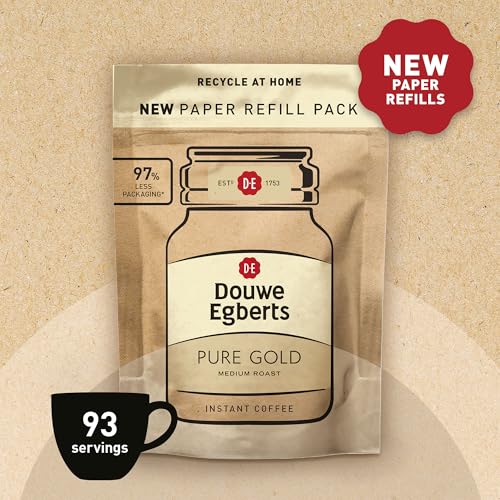 Douwe Egberts Pure Gold Instant Coffee Refill 150G (Pack of 5, 750G Total)